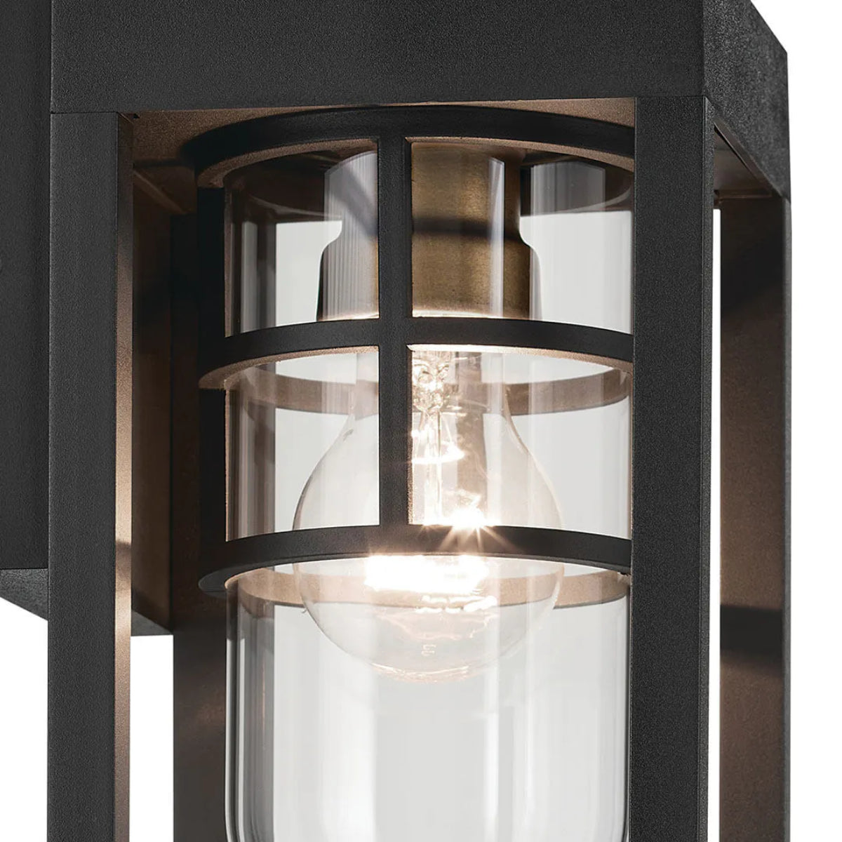 Hone 13" 1-Light Outdoor Wall Light, Black Finish - Bees Lighting