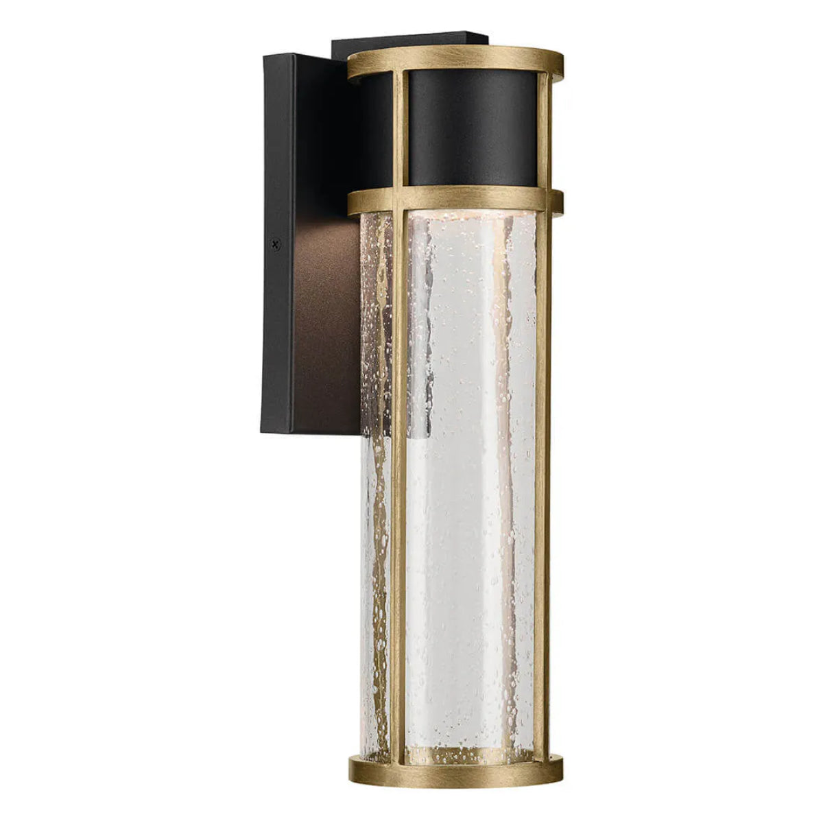 Camillo LED Outdoor Wall Light Black & Brass - Bees Lighting