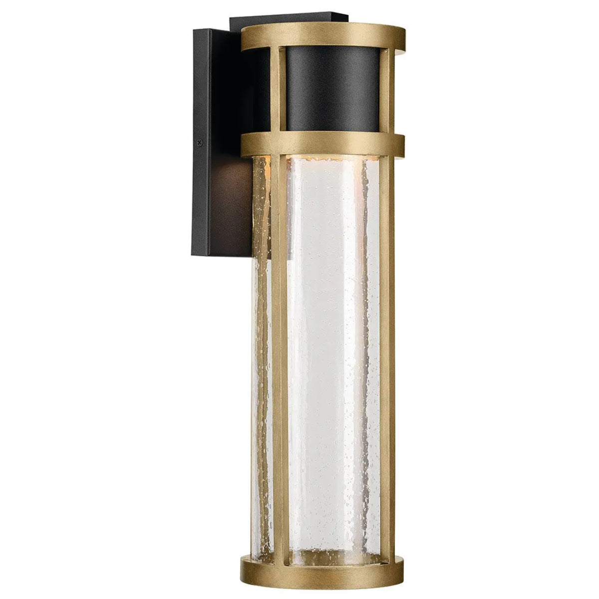 Camillo LED Outdoor Wall Light Black & Brass - Bees Lighting