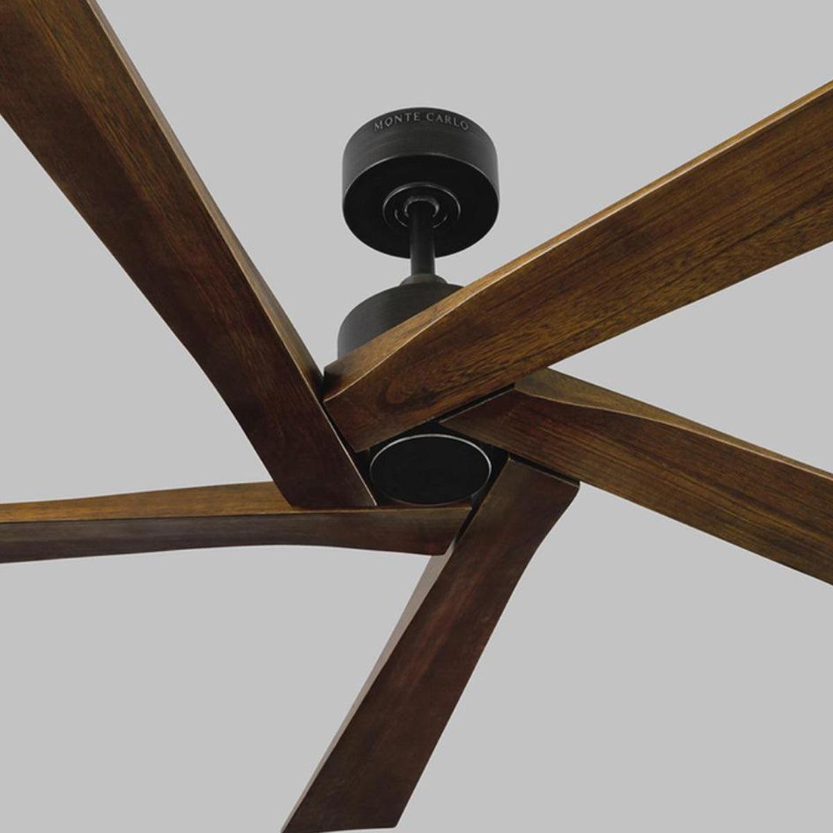 Aspen 56 Inch Aged Pewter Outdoor Ceiling Fan with Remote - Bees Lighting