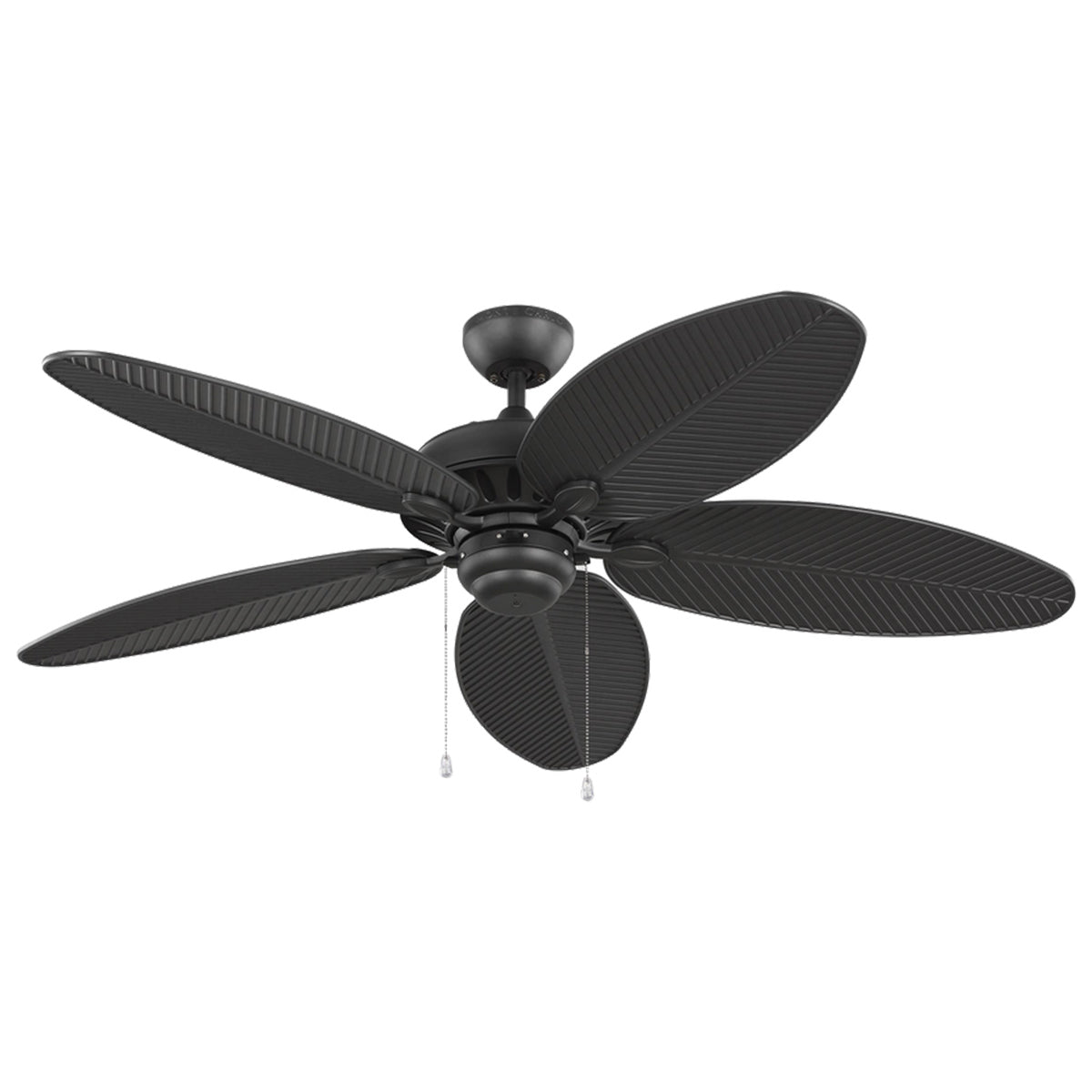 Cruise 52 In. Outdoor Tropical Leaf Blades Ceiling Fan with Pull Chain - Bees Lighting