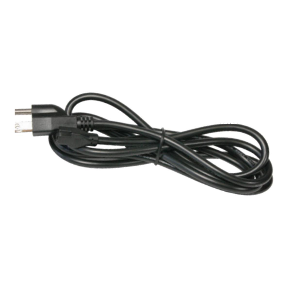6ft Power Cable with 120V AC plug for LED 5 Complete Task Lights, Black - Bees Lighting
