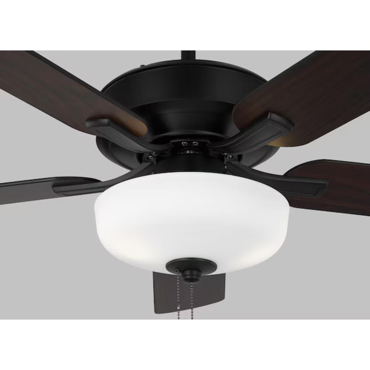 Linden 52" Bronze LED Dual Mount Ceiling Fan with Pull Chain - Bees Lighting