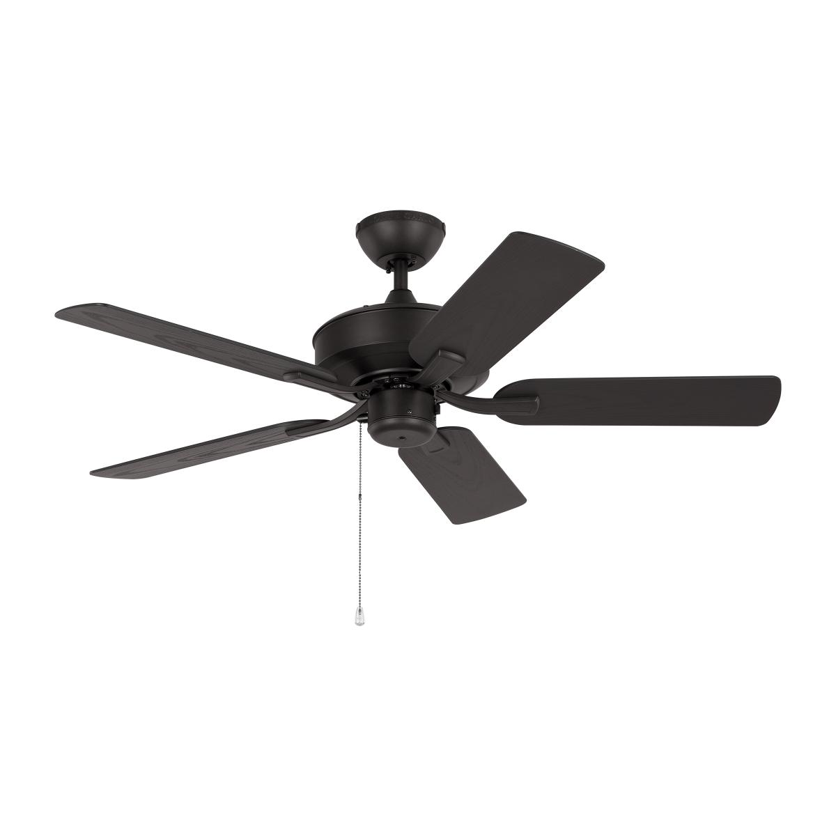 Linden Outdoor 44" Bronze Dual Mount Ceiling Fan with Pull Chain