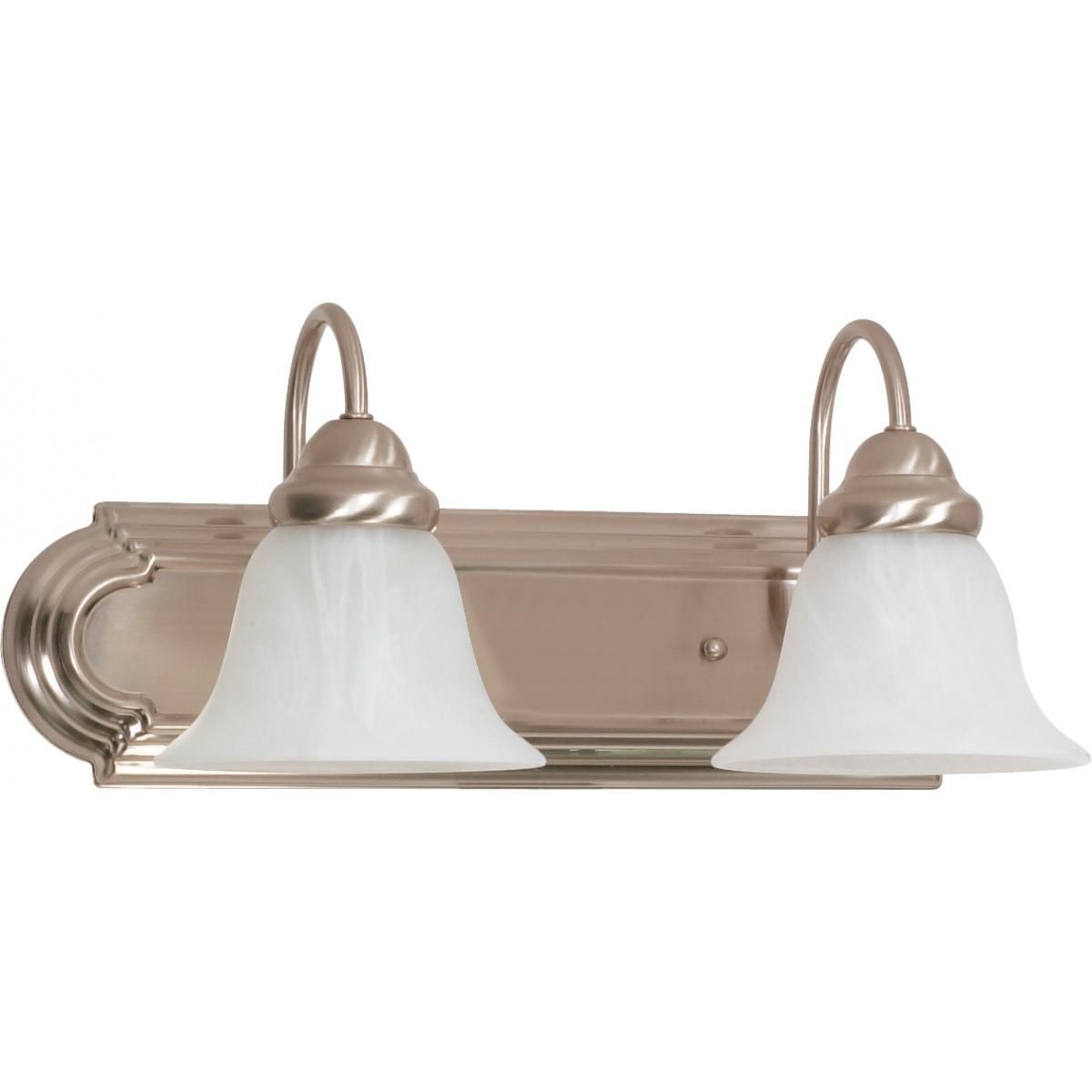 Ballerina 18 in. 2 Lights Vanity Lights Silver Finish - Bees Lighting