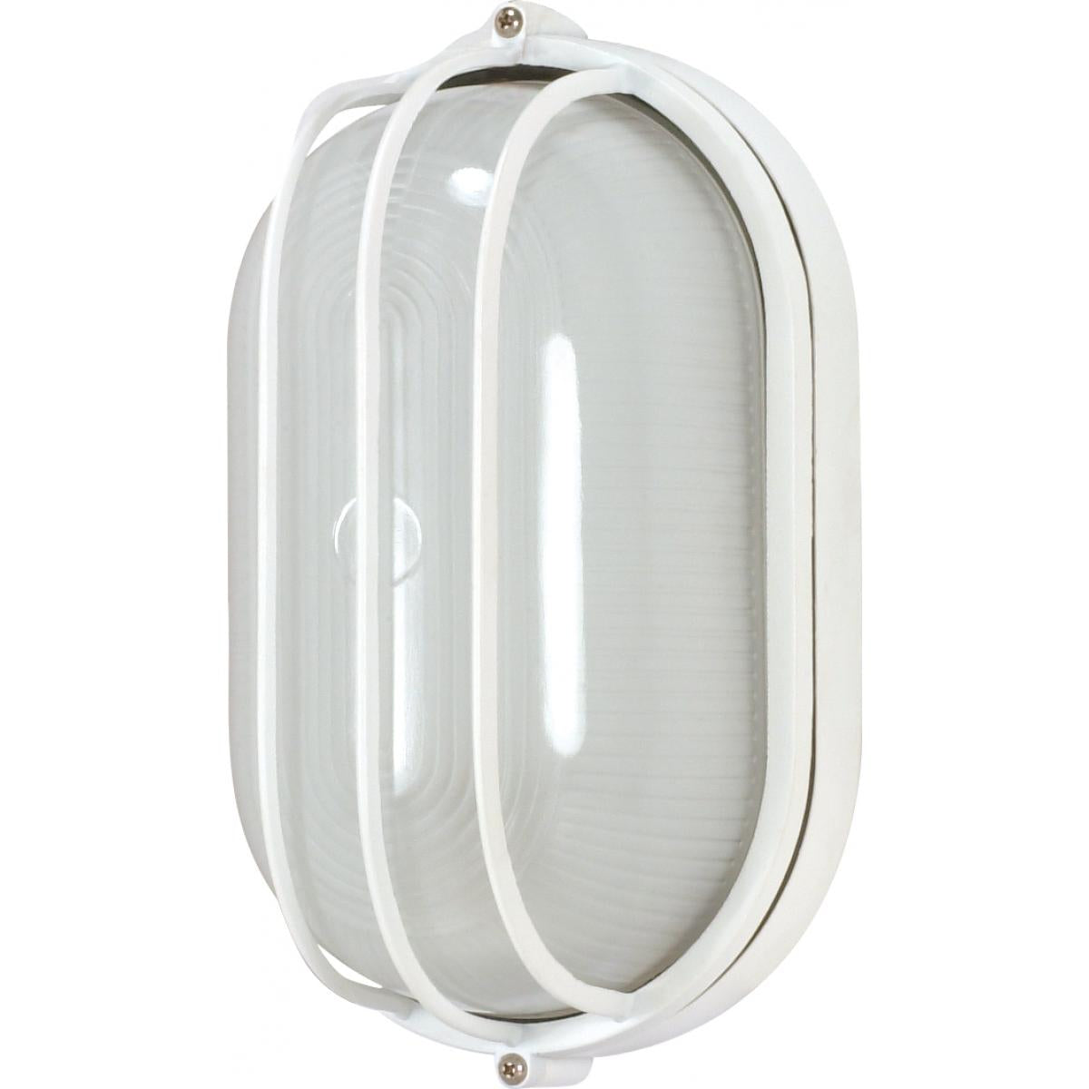 1 Light 10" Oval Cage Bulkhead Sconce