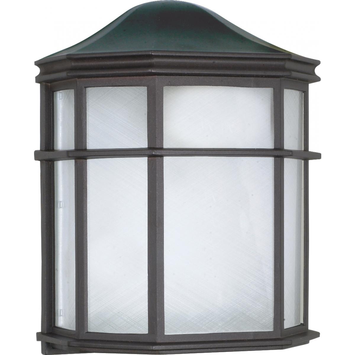 10 In. Outdoor Wall Lantern Black finish - Bees Lighting