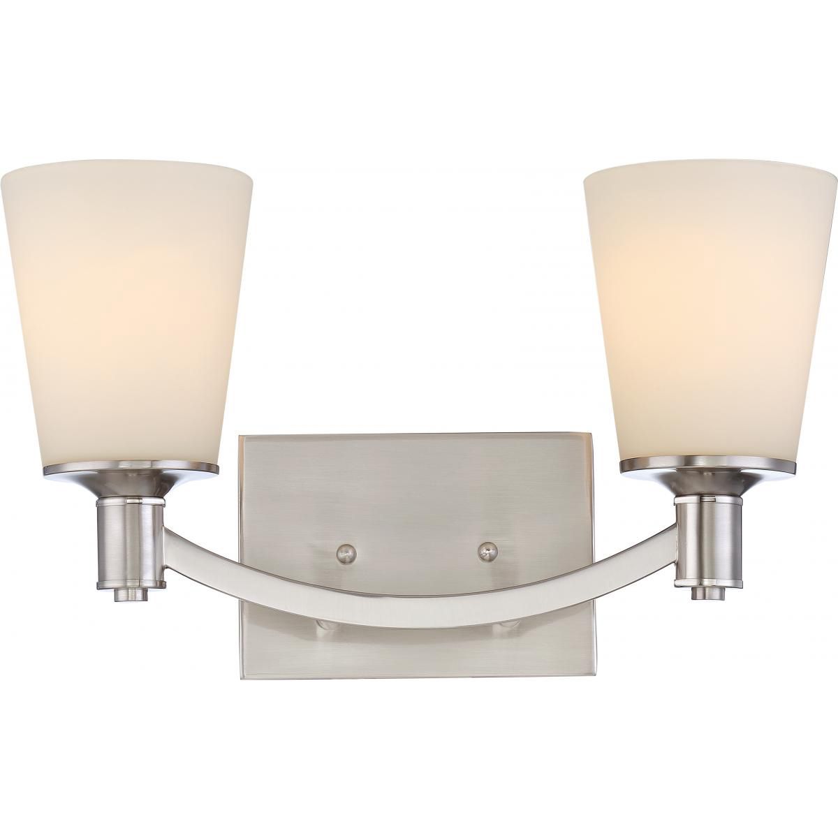 Laguna 16 in. 2 Lights Vanity Light Nickel Finish - Bees Lighting