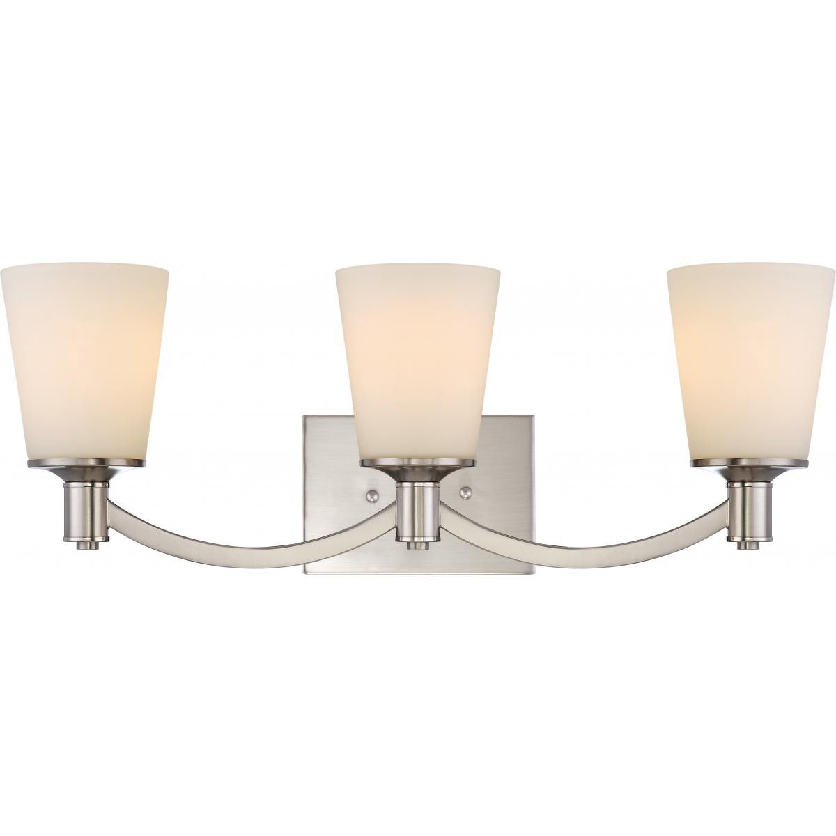 Laguna Vanity Light, White Glass - Bees Lighting