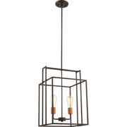 Lake 14 in. 2 Lights Pendant Light Bronze Finish - Bees Lighting