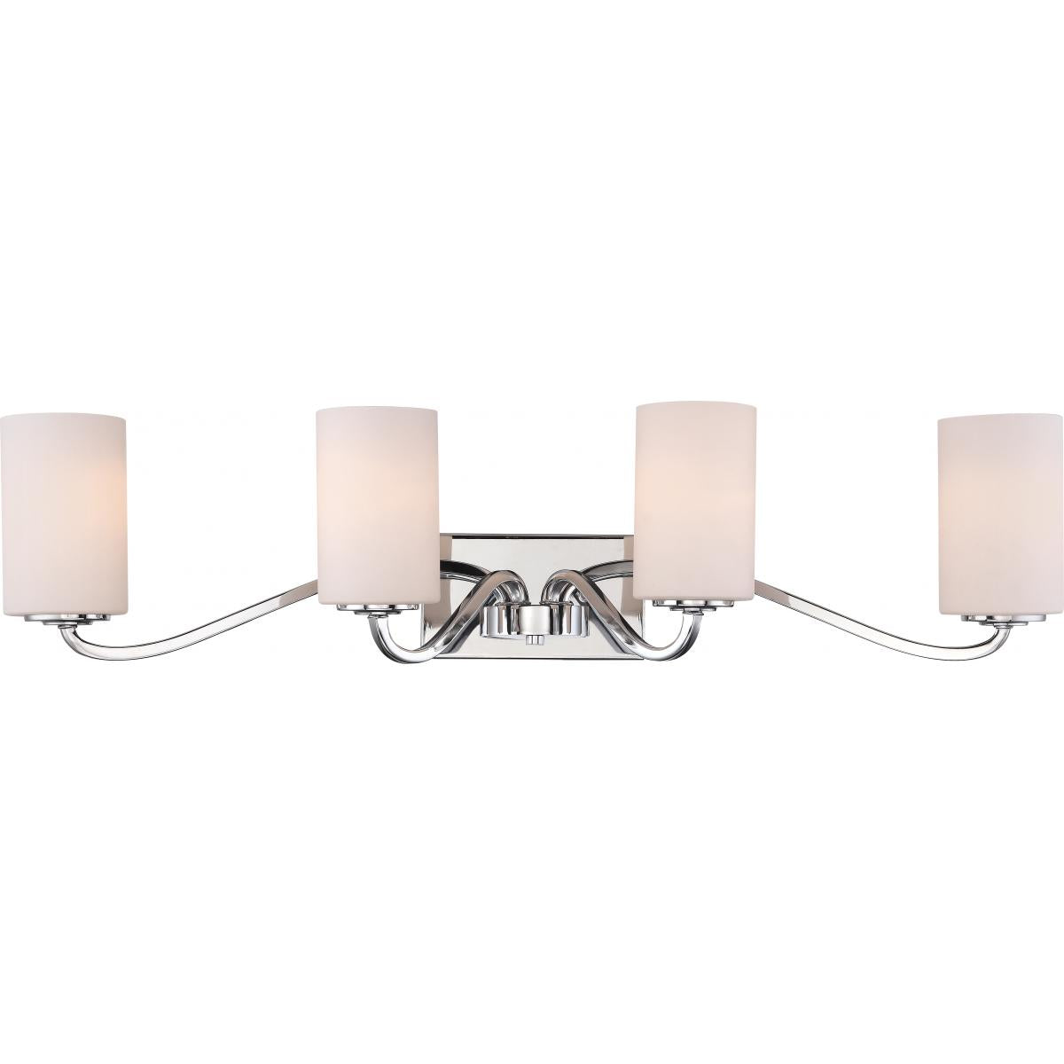 Willow Vanity Light, White Glass - Bees Lighting