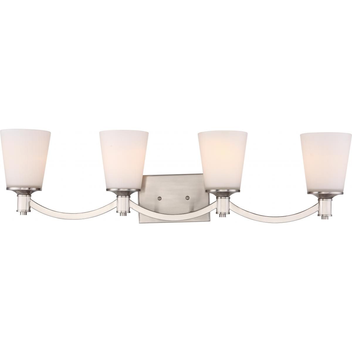 Laguna 33 in. 4 Lights Vanity Light Nickel Finish - Bees Lighting