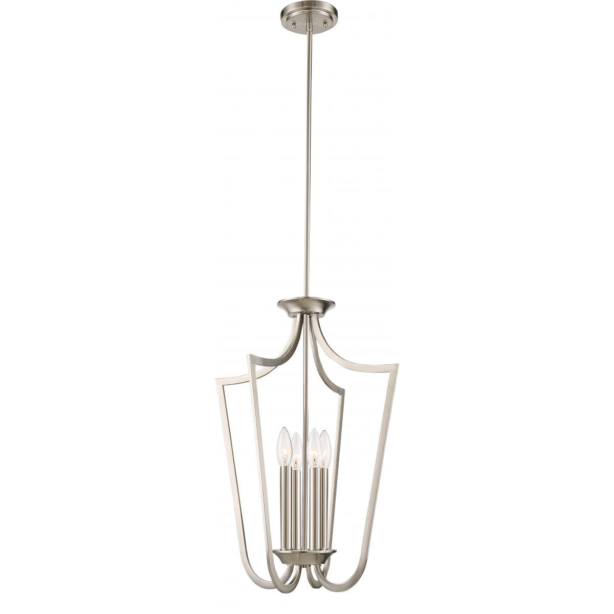 Laguna 14 in. 4 Lights Pendant Light Nickel Finish - Bees Lighting