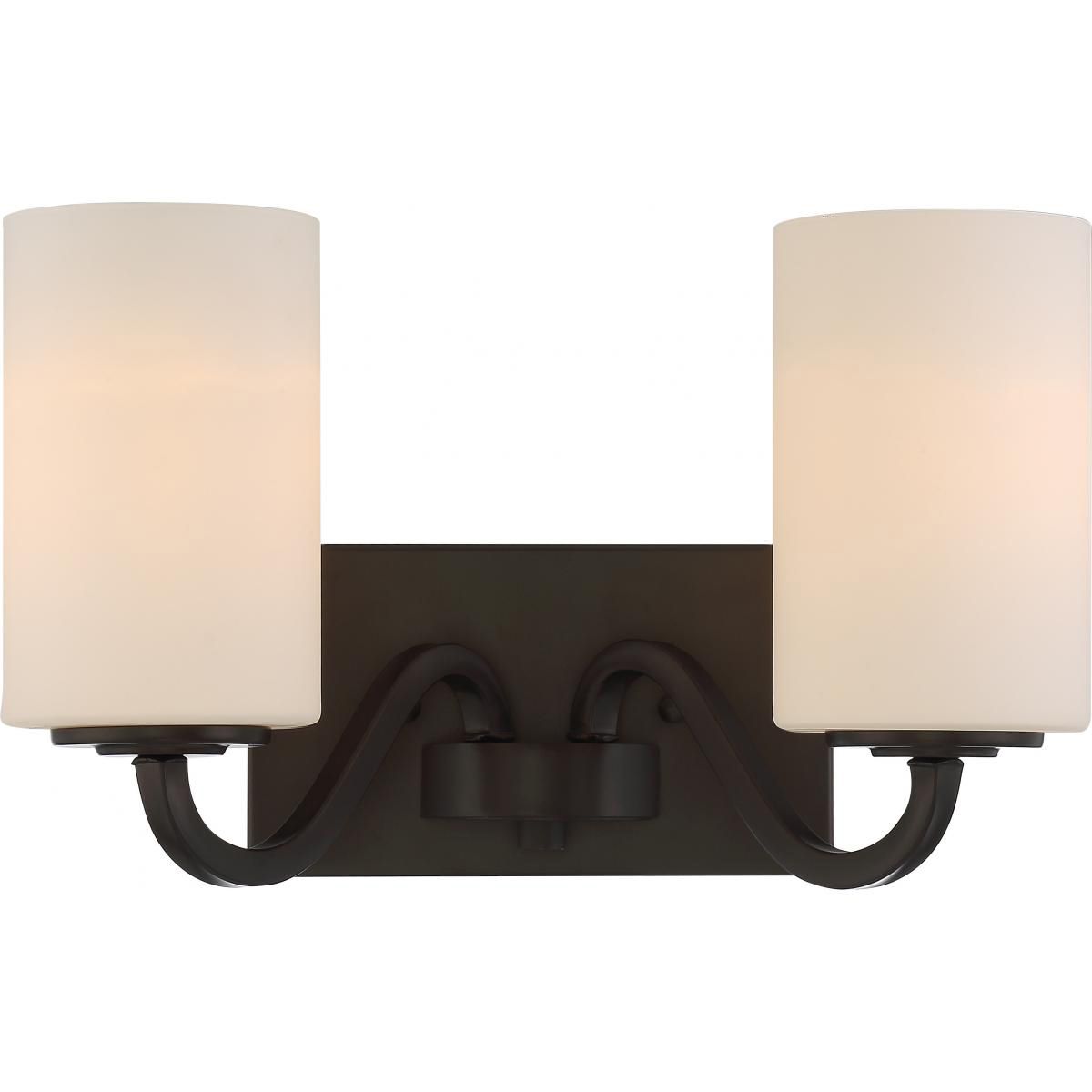Willow 14 in. 2 Lights Vanity Light Bronze Finish - Bees Lighting