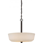 Willow 18 in. 4 Lights Pendant Light, White Glass - Bees Lighting