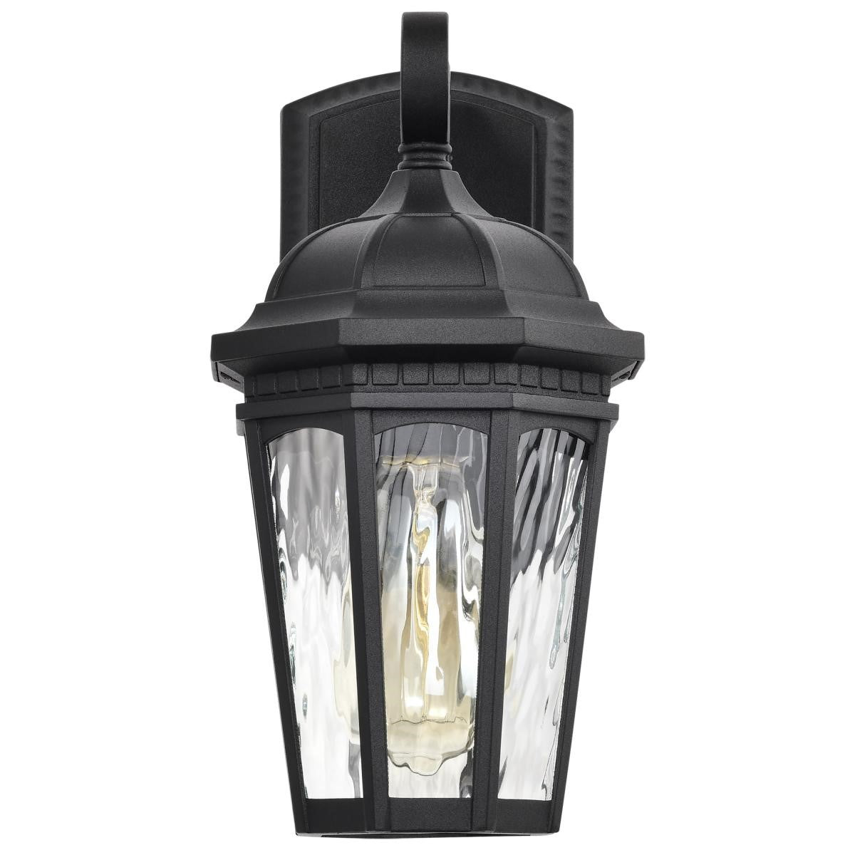 East River 12" Outdoor Wall Light, Matte Black Finish - Bees Lighting
