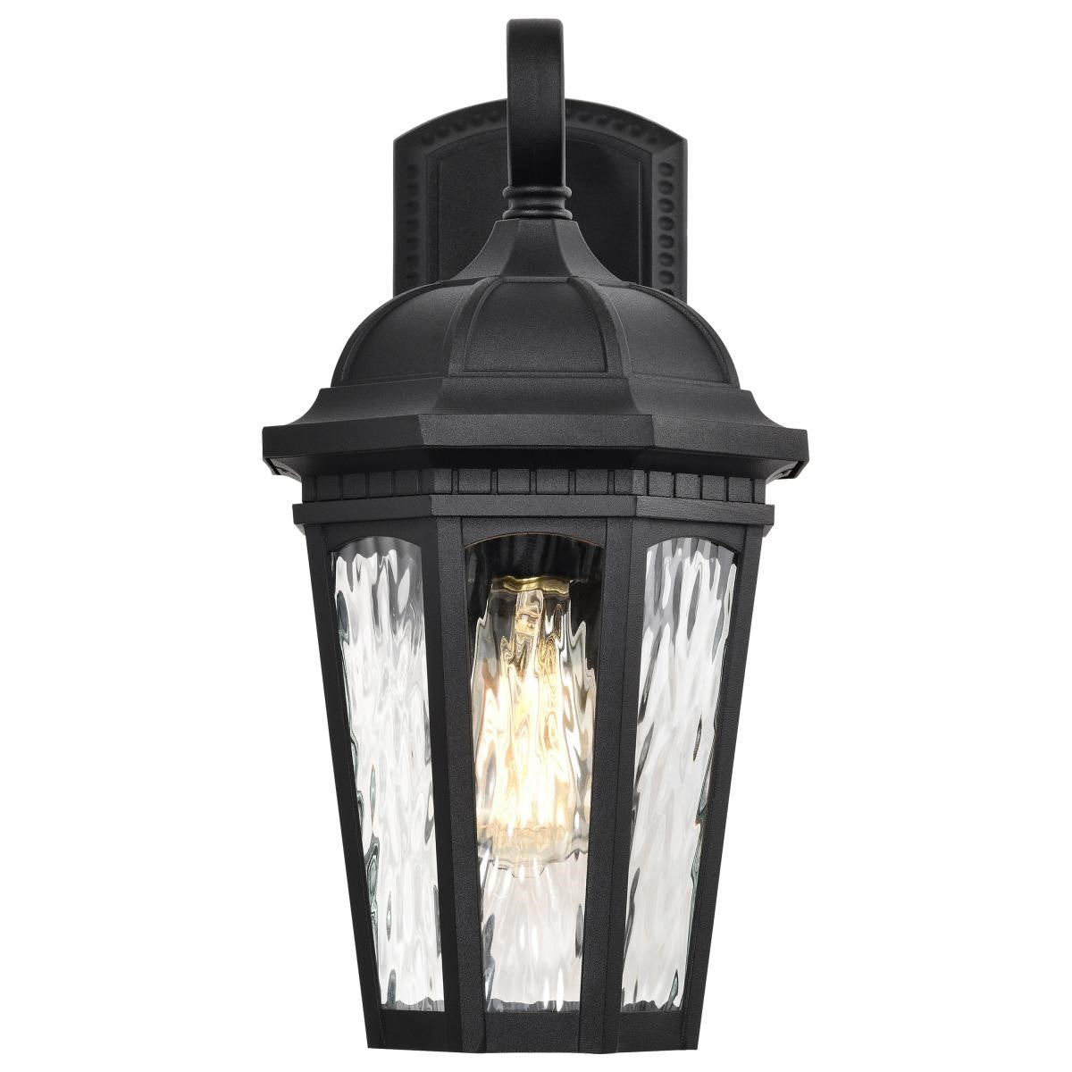 East River 16" Outdoor Wall Light, Matte Black Finish - Bees Lighting
