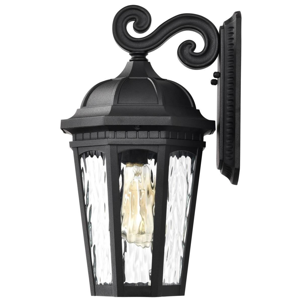 East River 16" Outdoor Wall Light, Matte Black Finish - Bees Lighting