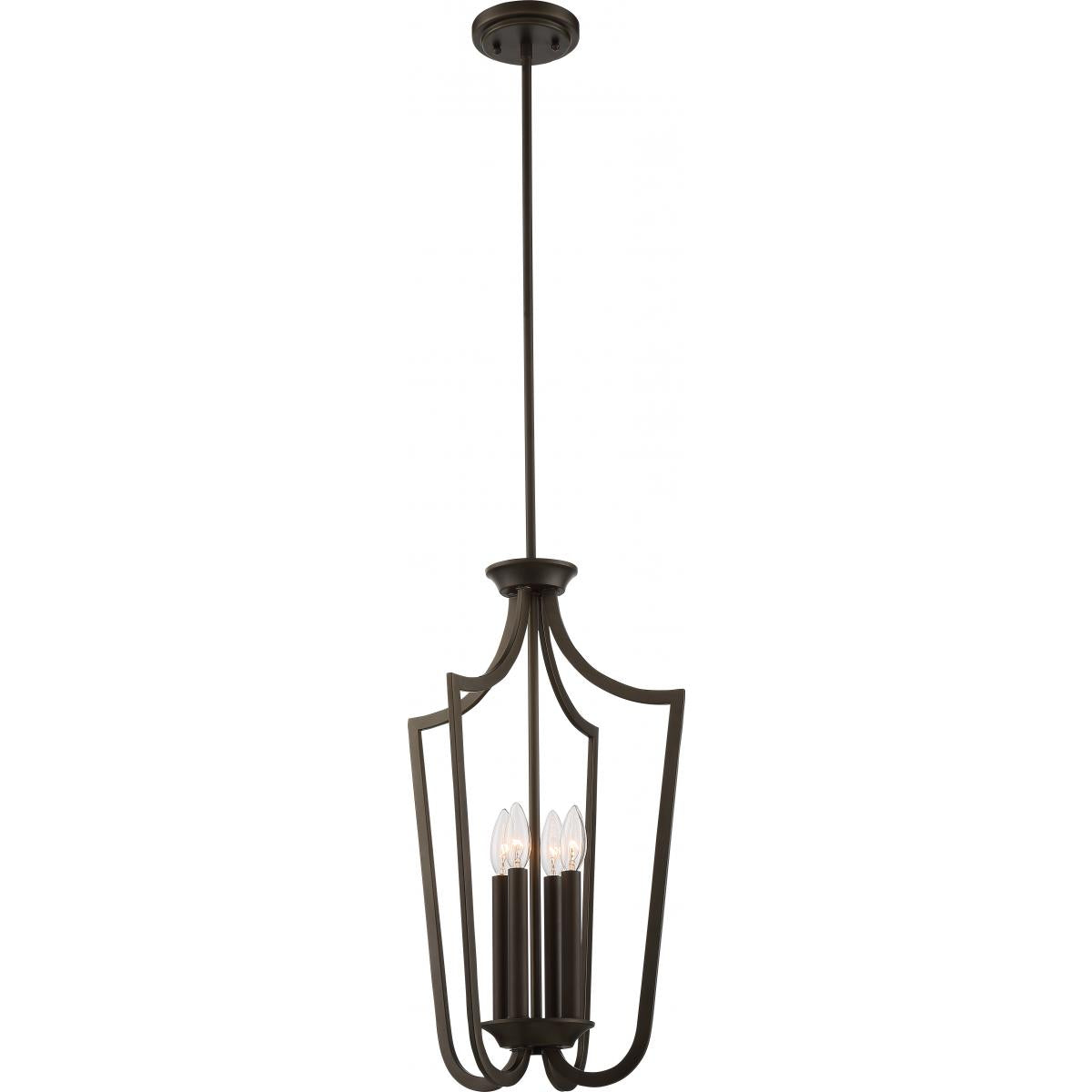 Laguna 14 in. 4 Lights Pendant Light Bronze Finish - Bees Lighting