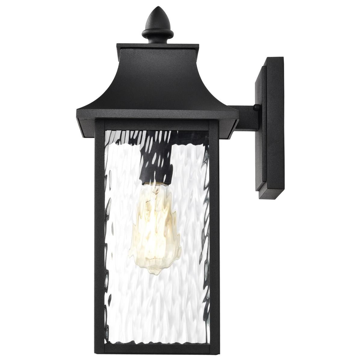Austen 17" Outdoor Wall Light, Matte Black Finish - Bees Lighting