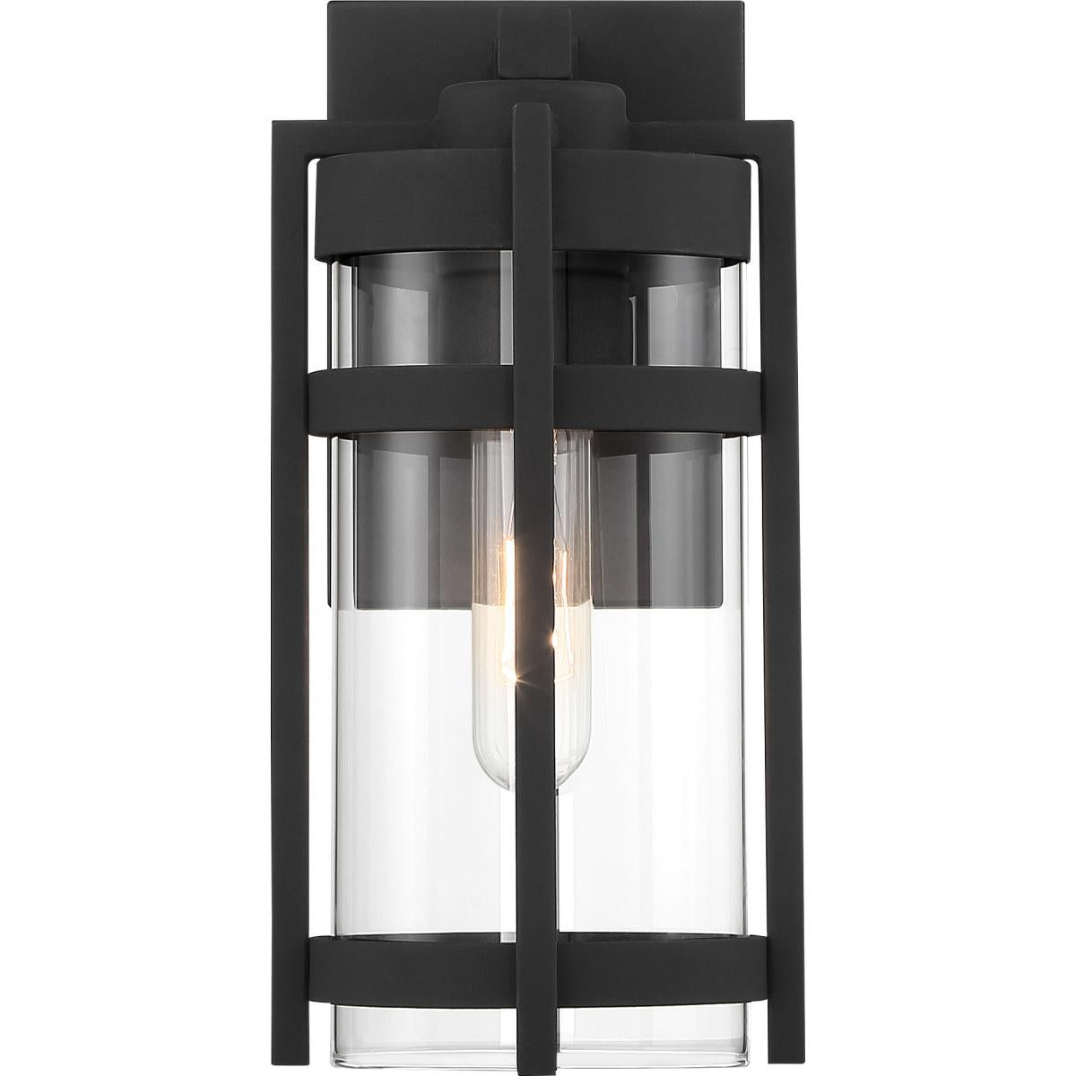 Tofino 16 In. 1 Light Outdoor Wall Light Black Finish, Clear Glass - Bees Lighting