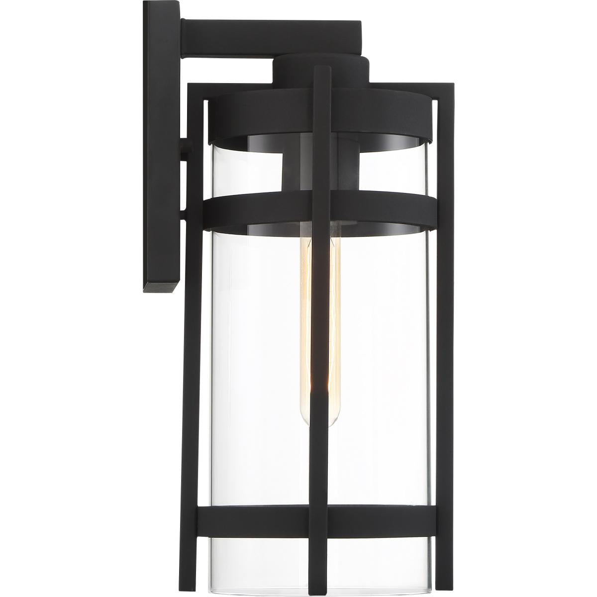 Tofino 16 In. 1 Light Outdoor Wall Light Black Finish, Clear Glass - Bees Lighting