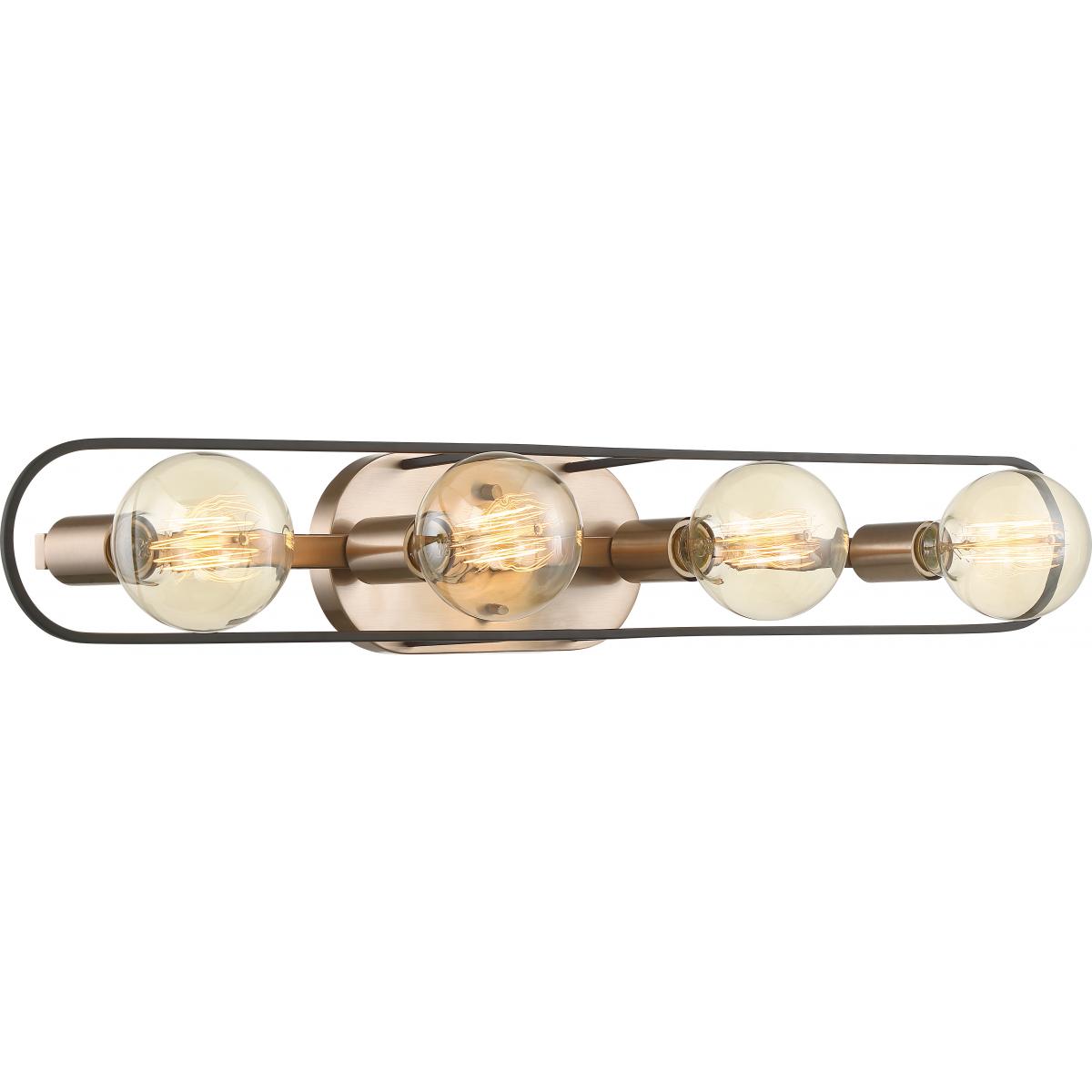 Chassis 32 in. 4 Lights Bath Bar Copper Finish