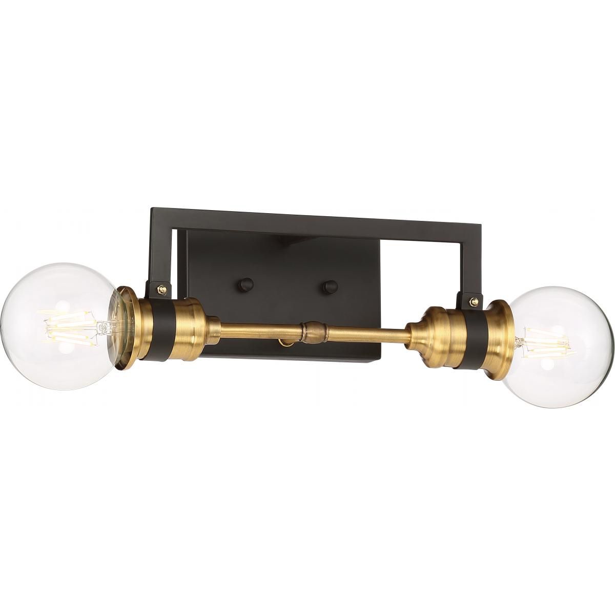 Intention 12 in. 2 Lights Vanity Light Black Finish - Bees Lighting