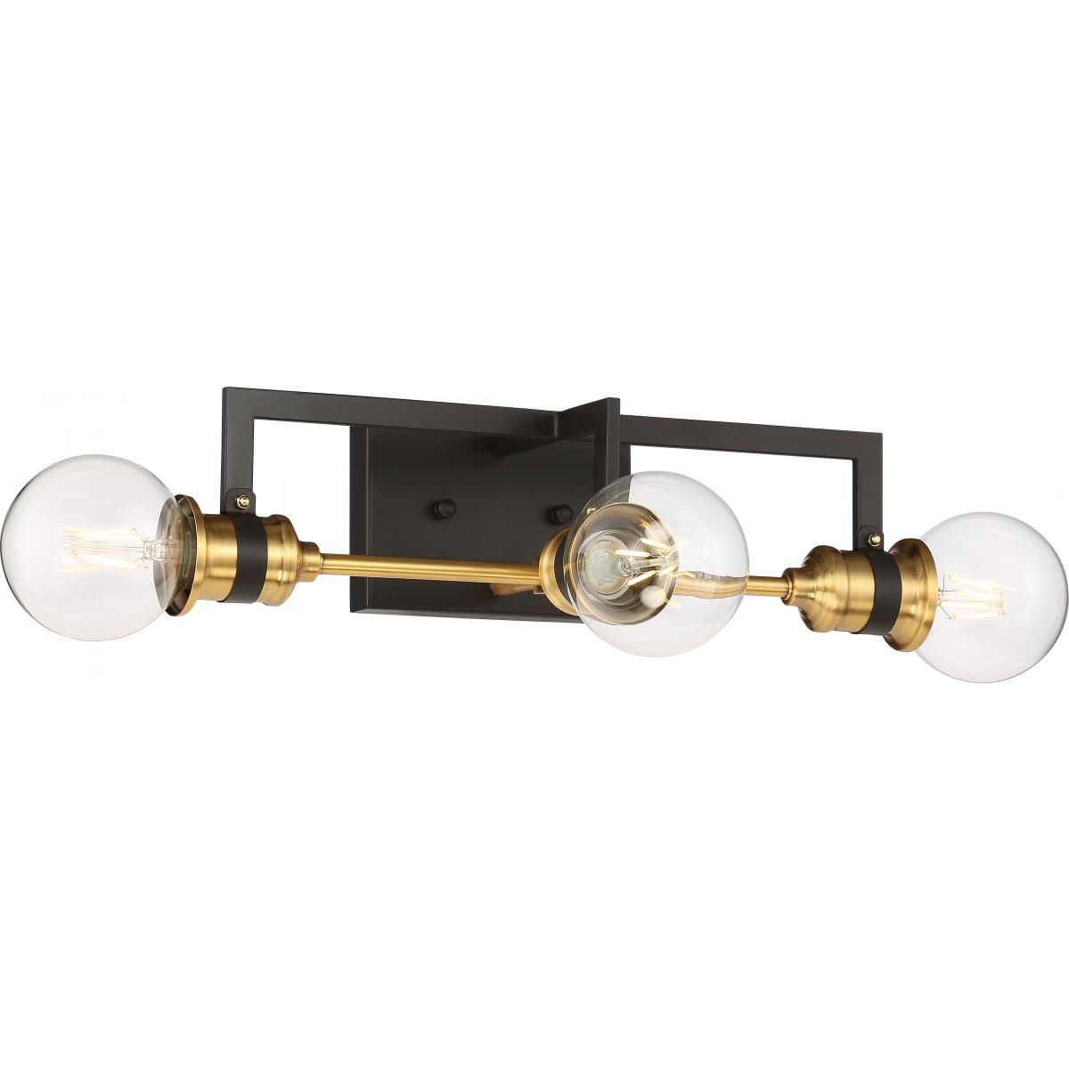 Intention 17 in. 3 Lights Vanity Light Black Finish - Bees Lighting