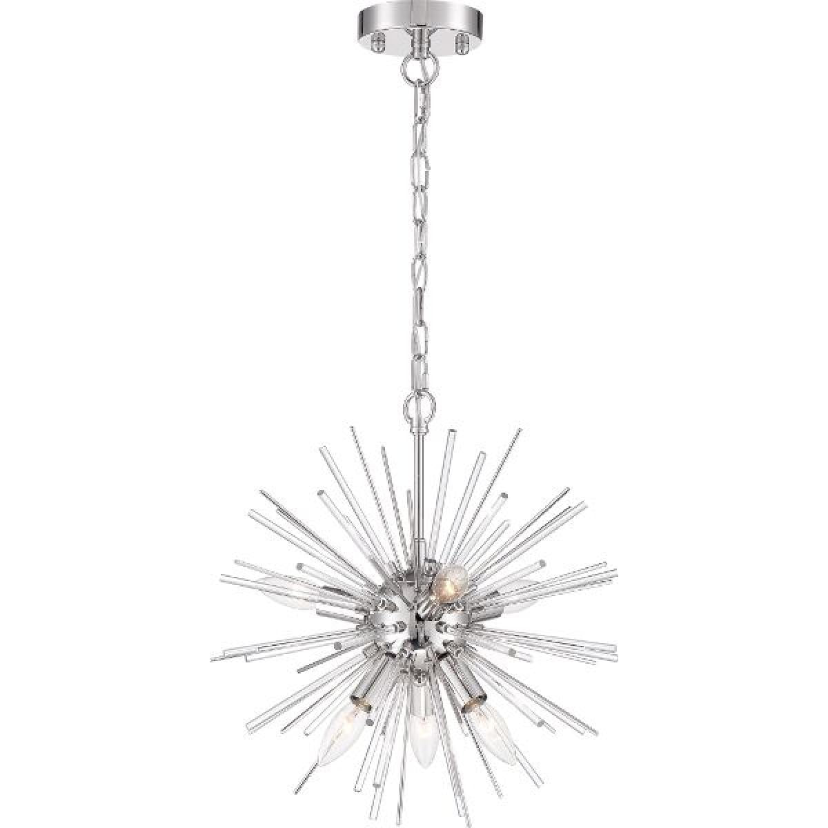 Cirrus Chandelier, Glass Rods - Bees Lighting