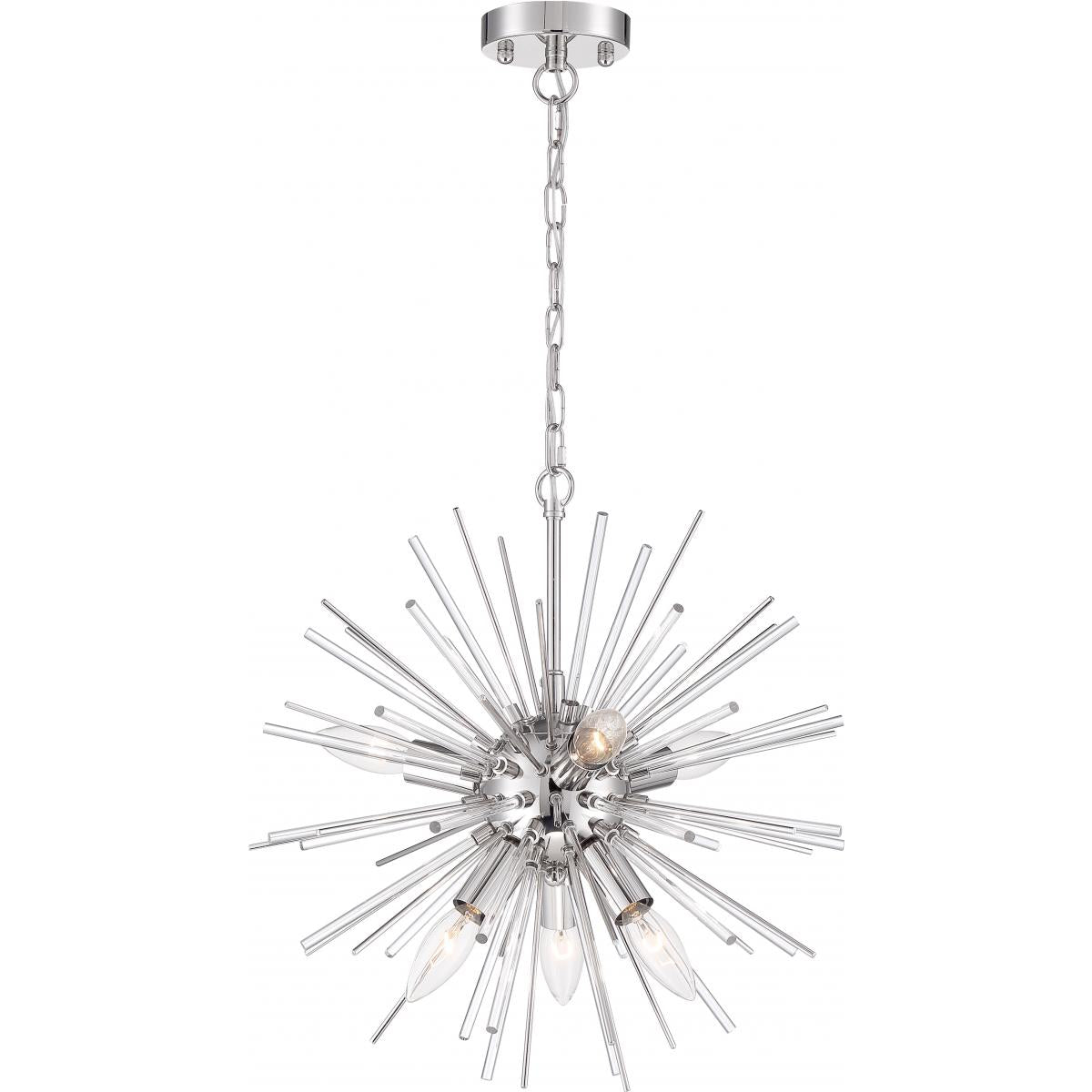 Cirrus Chandelier, Glass Rods - Bees Lighting