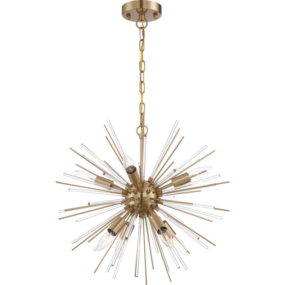 Cirrus Chandelier, Glass Rods - Bees Lighting
