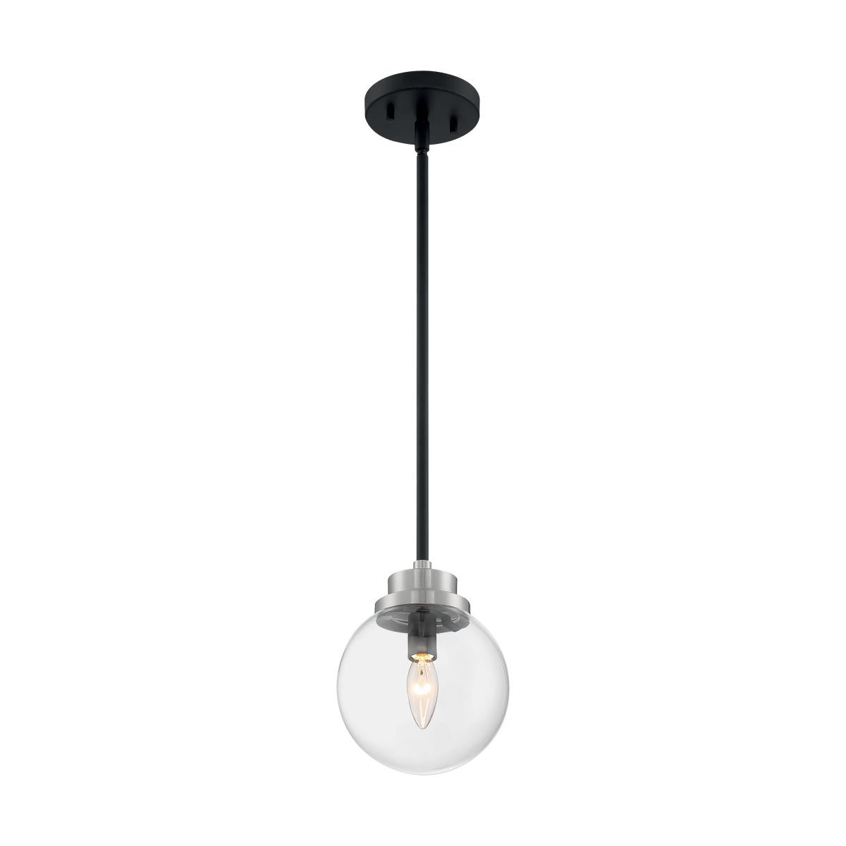 Axis 8 in. Pendant Light, Clear Glass - Bees Lighting