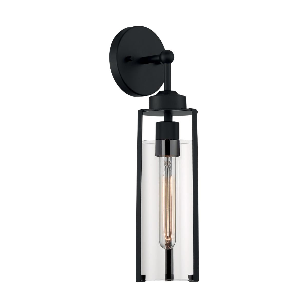 Marina 17 in. 1 Light Armed Sconce, Clear Glass