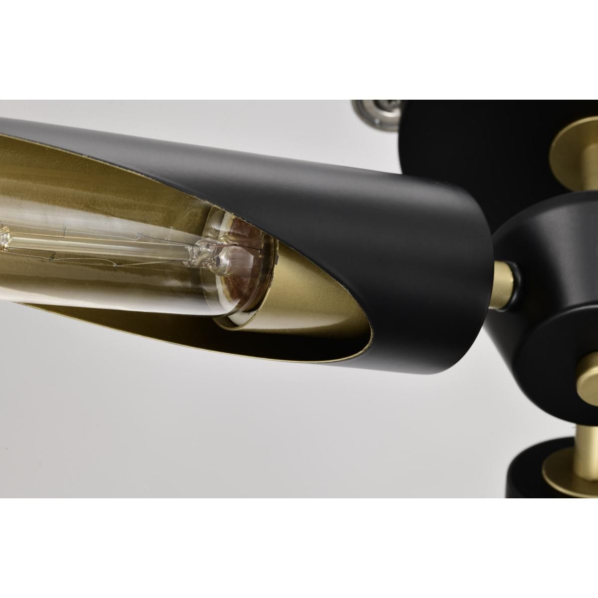 Marc 16 in. 2 lights Semi-flush Mount Light Matte Black Finish - Bees Lighting