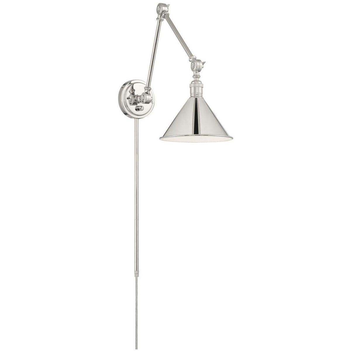 Delancey Plug In Swing Arm Wall Sconce With Switch - Bees Lighting