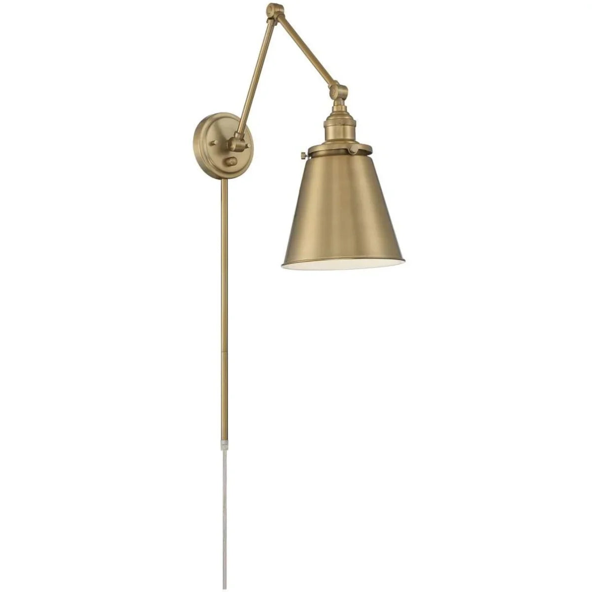 Bayard Plug In Swing Arm Wall Sconce - Bees Lighting