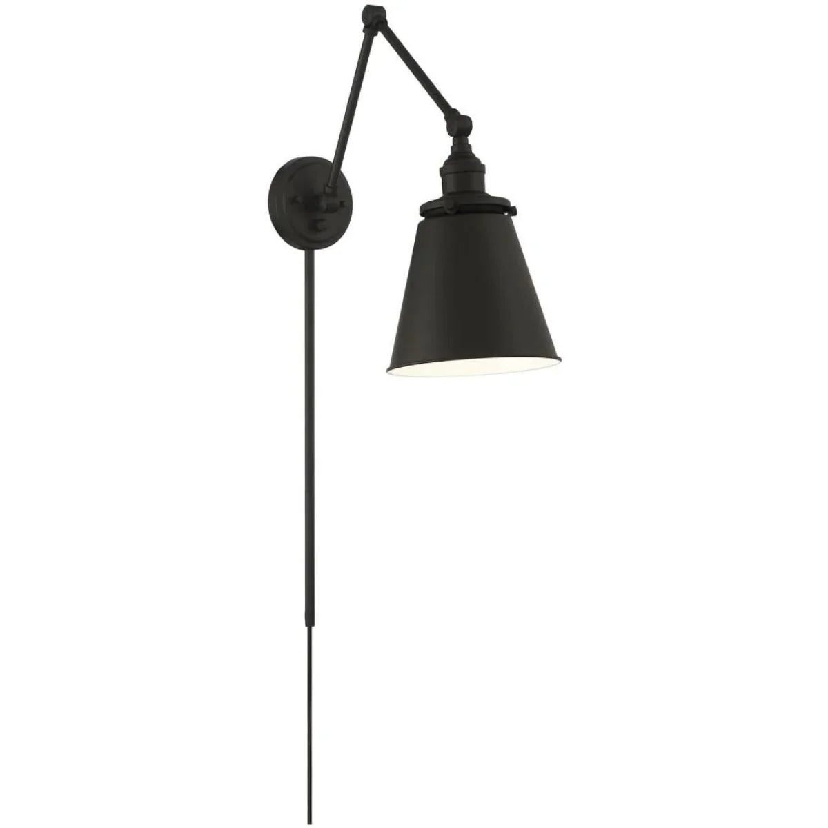 Bayard Plug In Swing Arm Wall Sconce - Bees Lighting