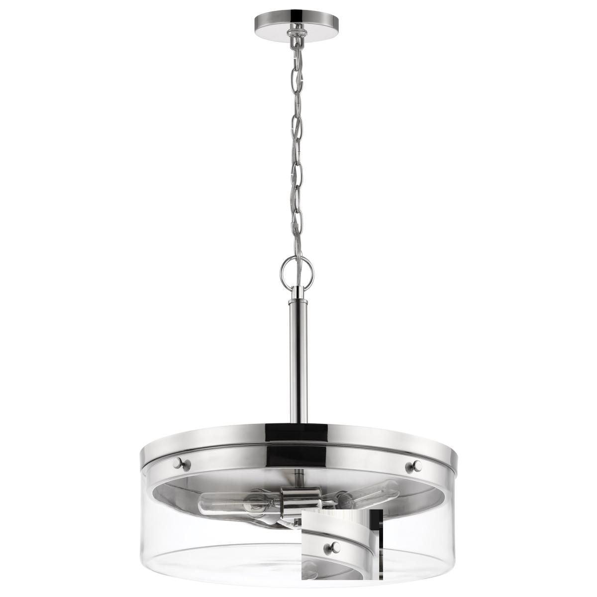 Intersection 17 in. 3 Lights Pendant Light