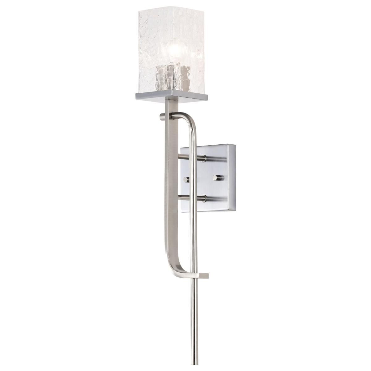 Terrace 24 in. 1 Light Wall Sconce, Crackel Glass