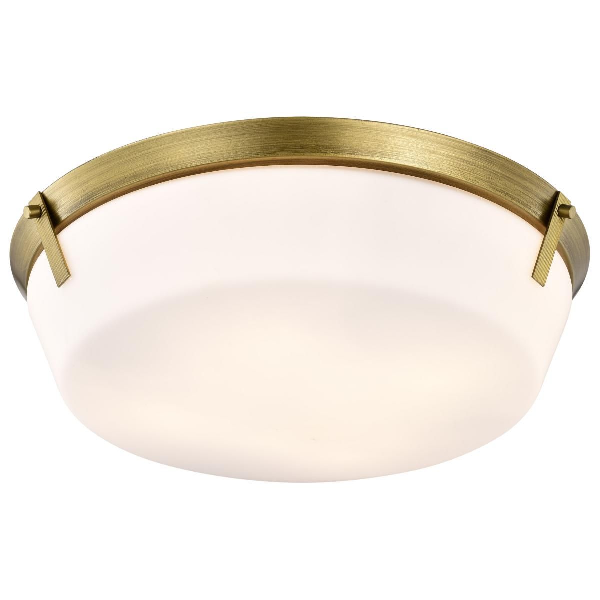 Rowen 19 in. 4 lights Flush Mount Light Natural Brass Finish - Bees Lighting