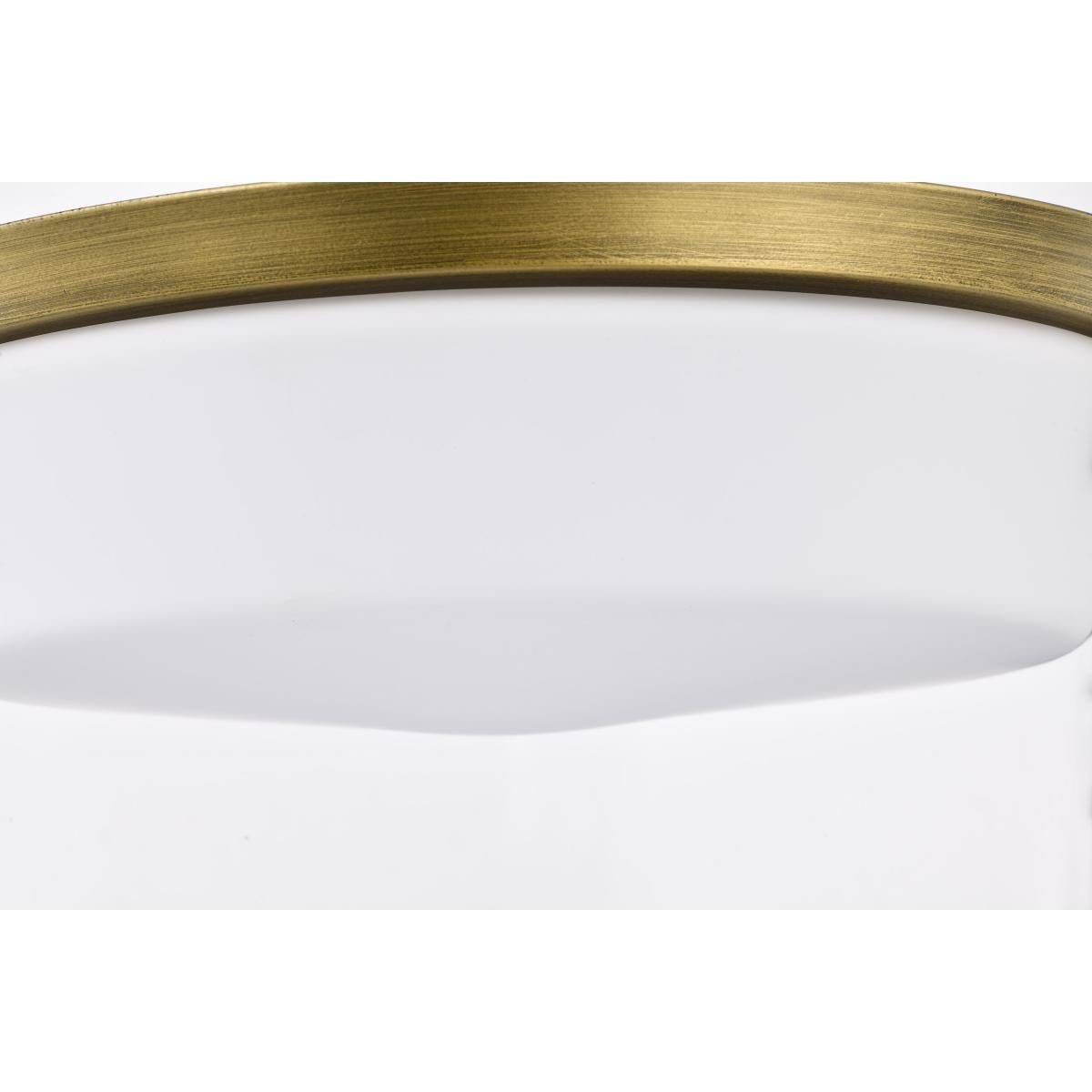 Rowen 19 in. 4 lights Flush Mount Light Natural Brass Finish - Bees Lighting