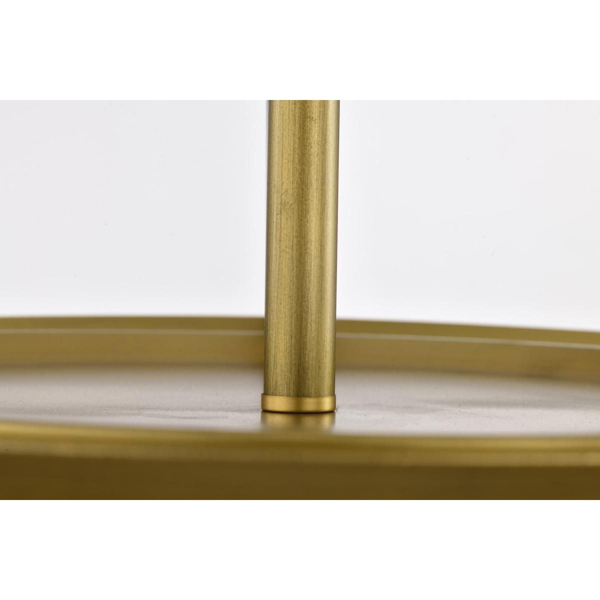 Rowen 19 in. 4 lights Semi-flush Mount Light Natural Brass Finish - Bees Lighting
