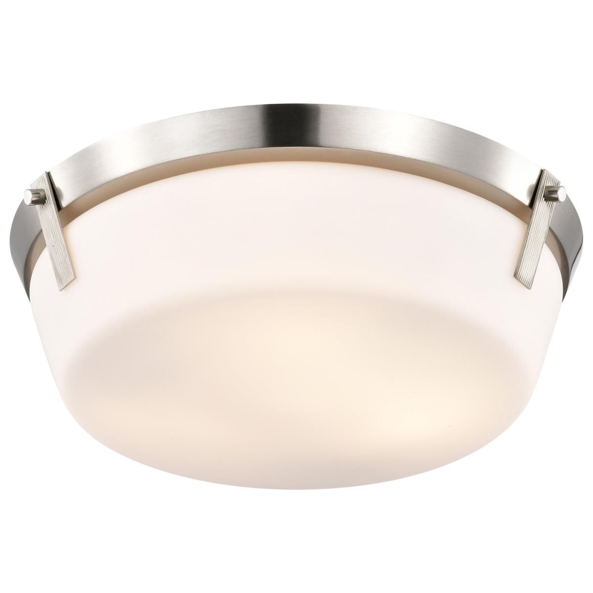 Rowen 15 in. 3 lights Flush Mount Light Brushed Nickel Finish - Bees Lighting