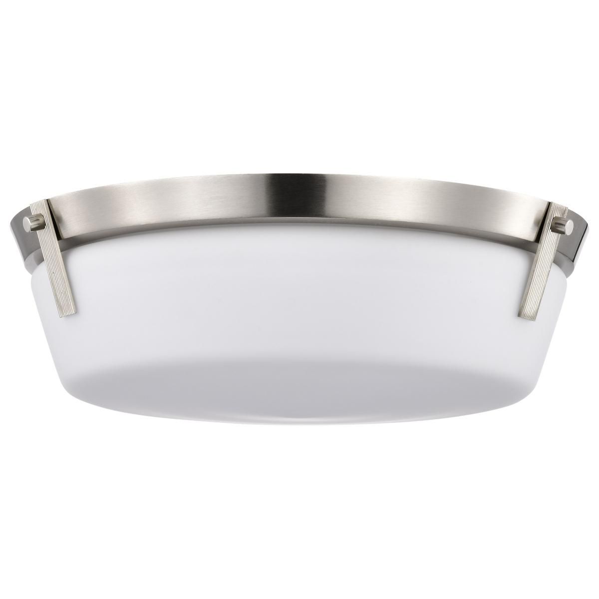 Rowen 15 in. 3 lights Flush Mount Light Brushed Nickel Finish - Bees Lighting