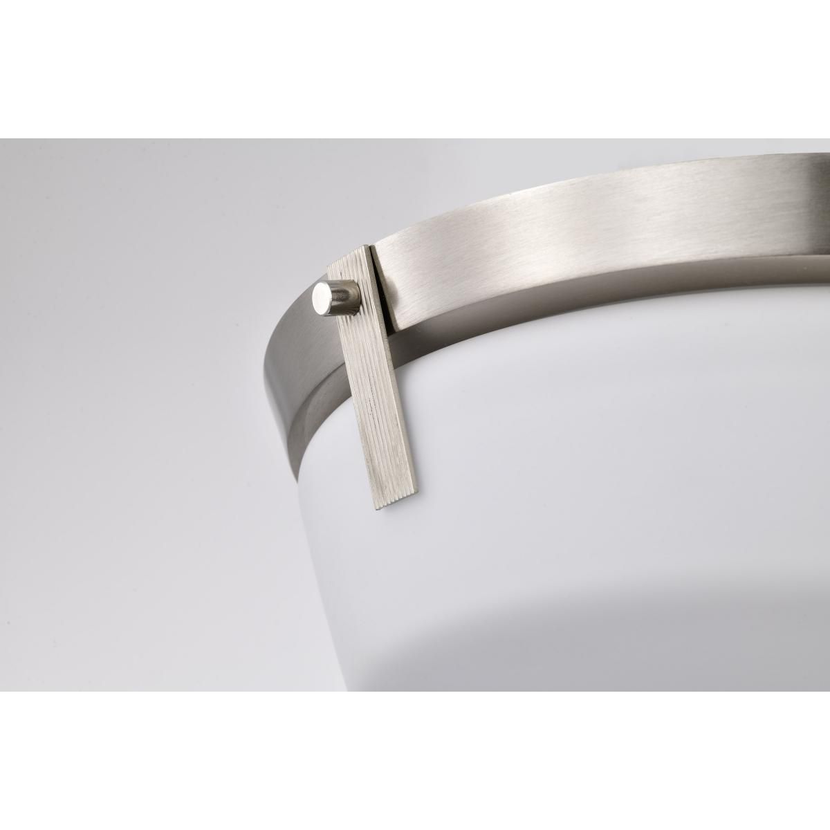 Rowen 15 in. 3 lights Flush Mount Light Brushed Nickel Finish - Bees Lighting