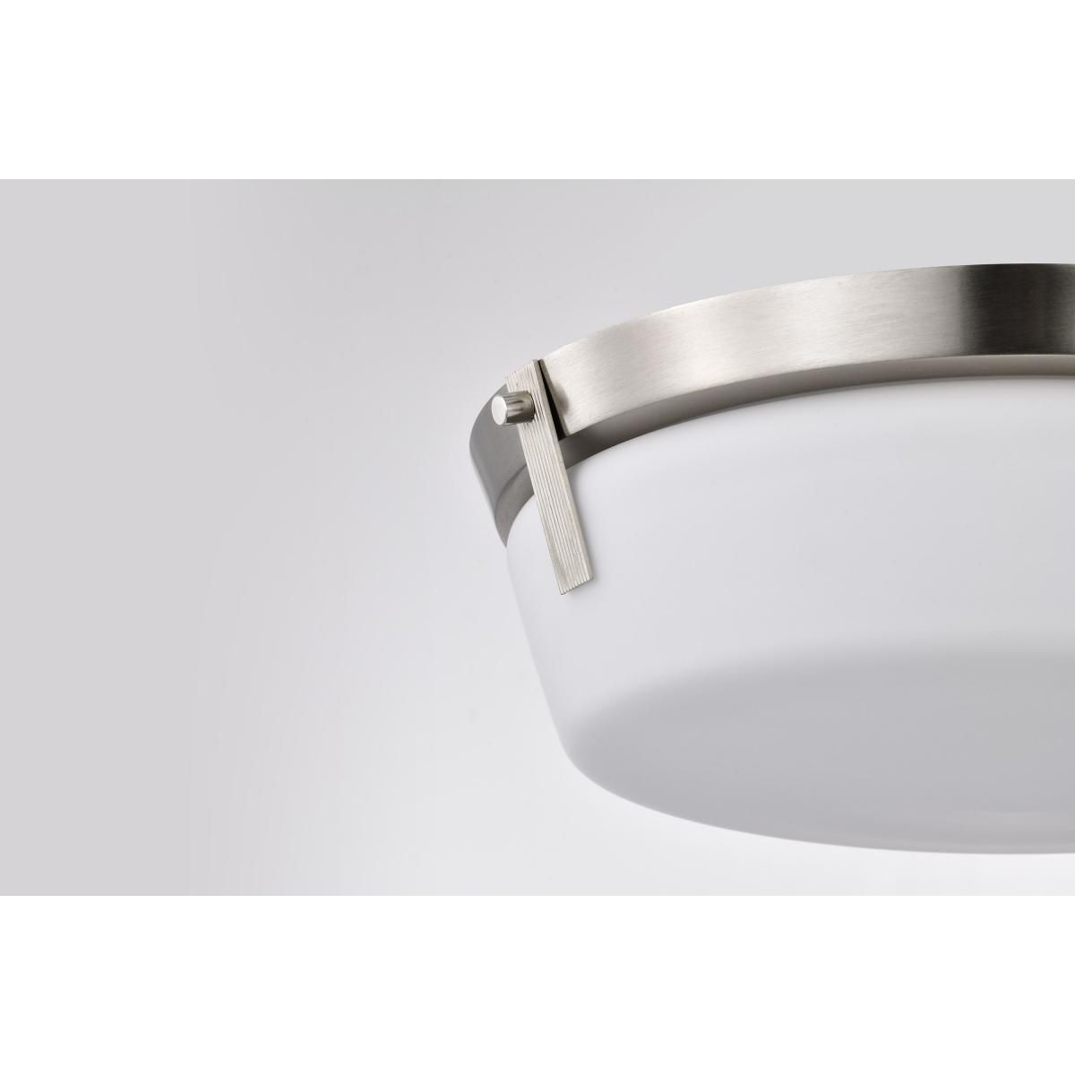 Rowen 15 in. 3 lights Flush Mount Light Brushed Nickel Finish - Bees Lighting