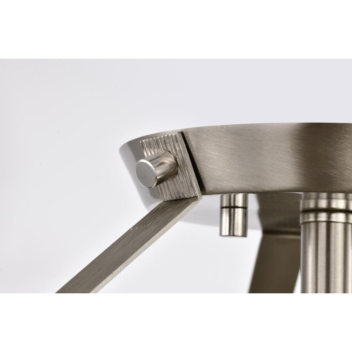 Rowen 19 in. 4 lights Semi-flush Mount Light Brushed Nickel Finish - Bees Lighting