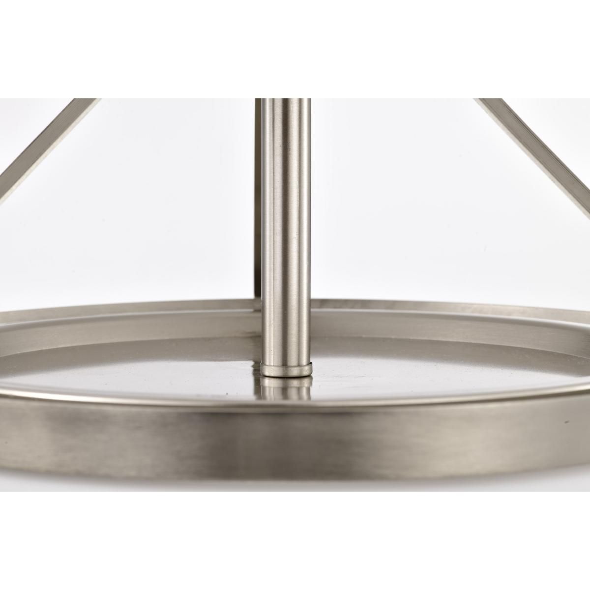 Rowen 15 in. 3 lights Semi-flush Mount Light Brushed Nickel Finish - Bees Lighting
