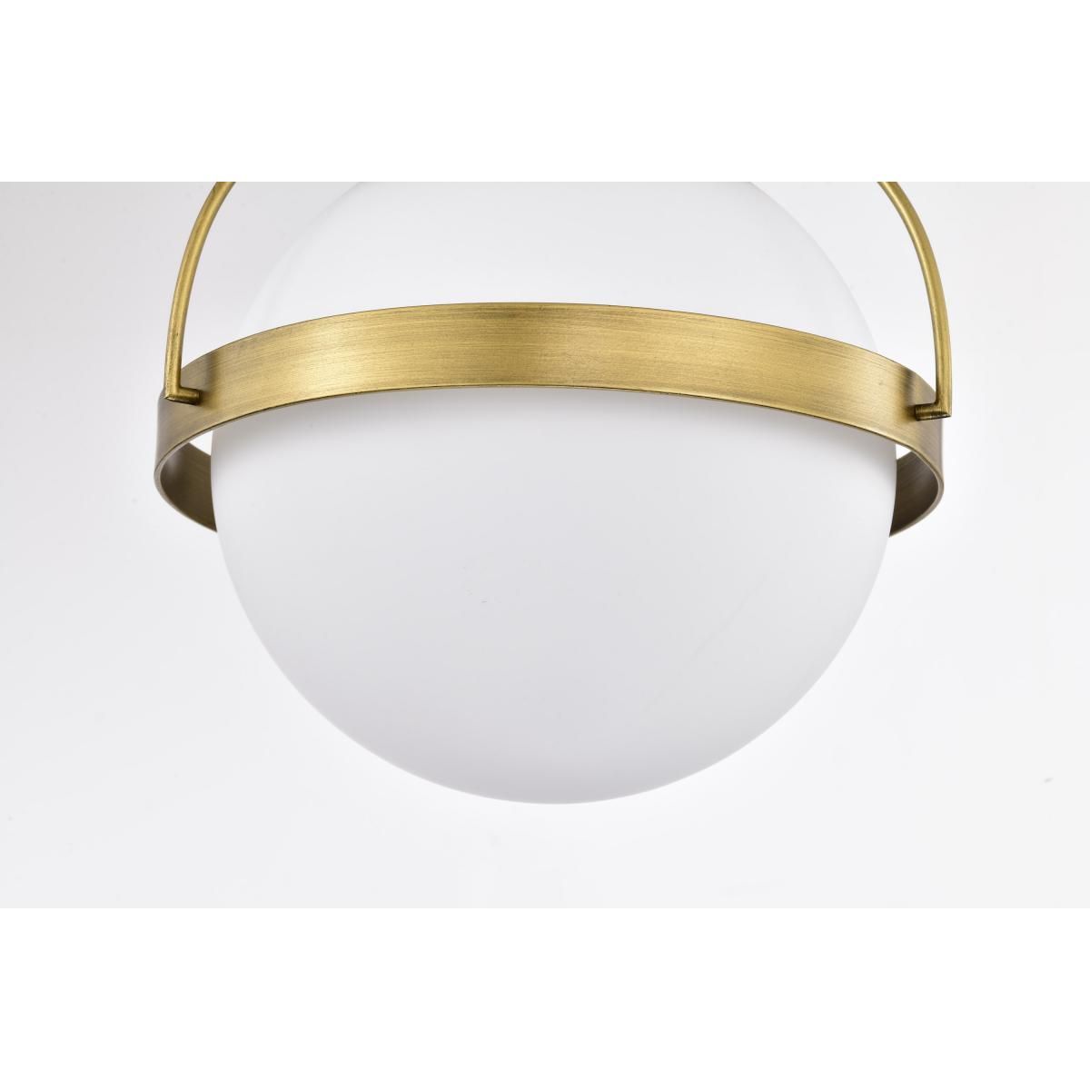 Lakeshore 10 in. Flush Mount Light Natural Brass Finish - Bees Lighting